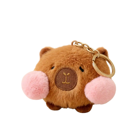 Blush Buddy Capybara Plush Keychain