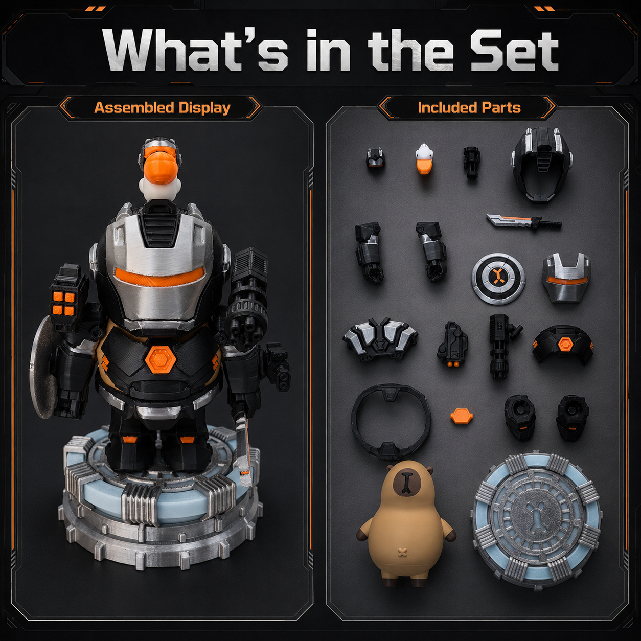 CapyMech™ Magnetic Mecha Capybara Figure