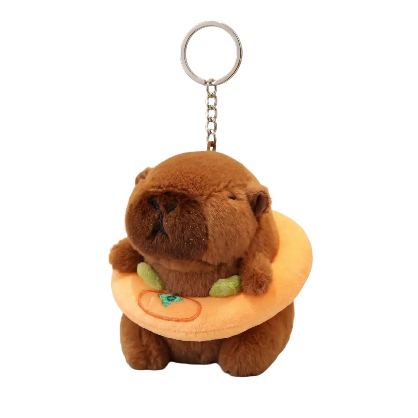 Floaty Capybara Plush Keychain