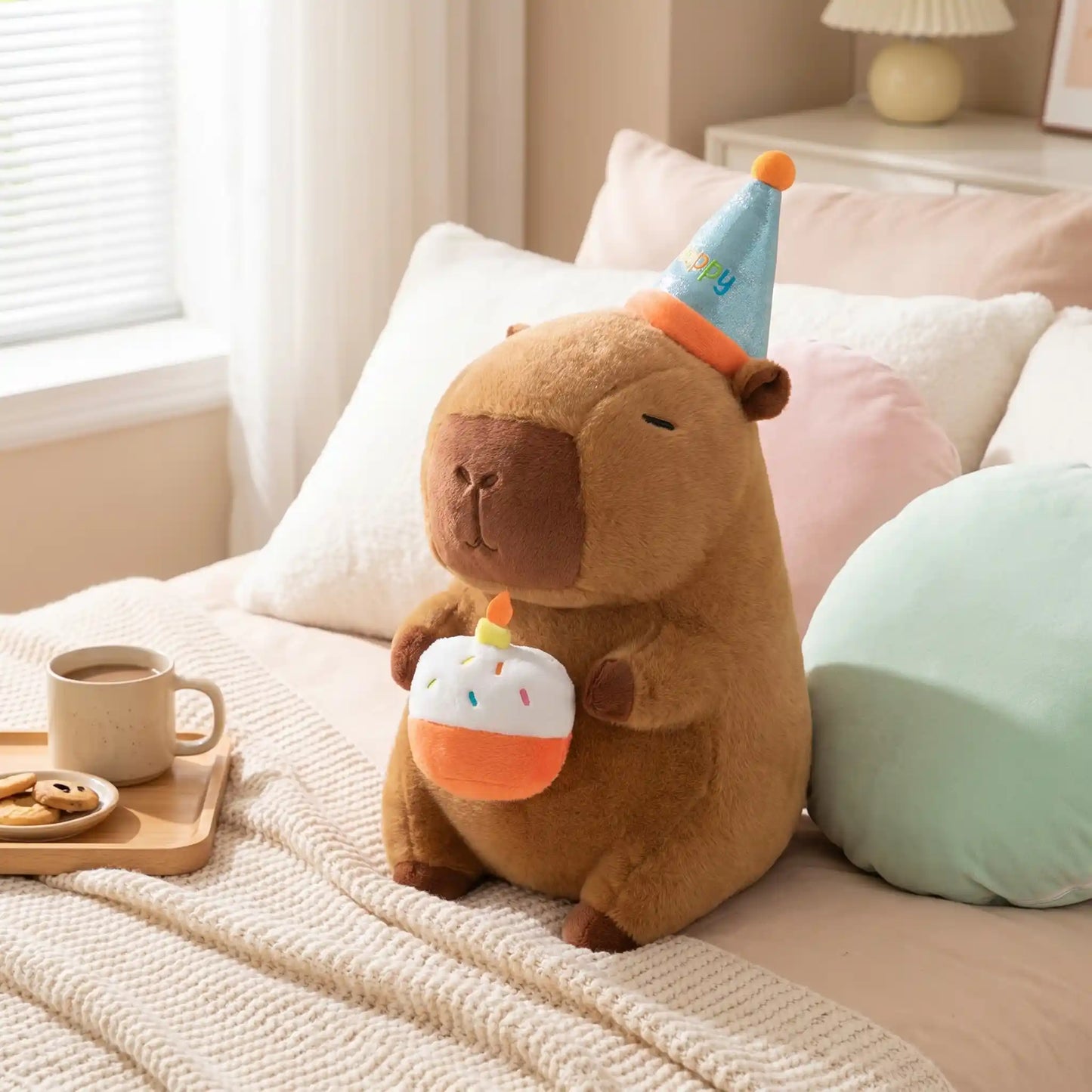 Birthday Cake Capybara Plush