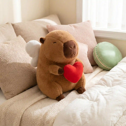 Heart Hug Capybara Plush