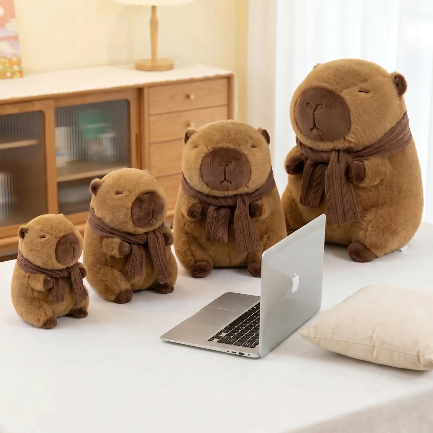 Cozy Scarf Capybara Plush
