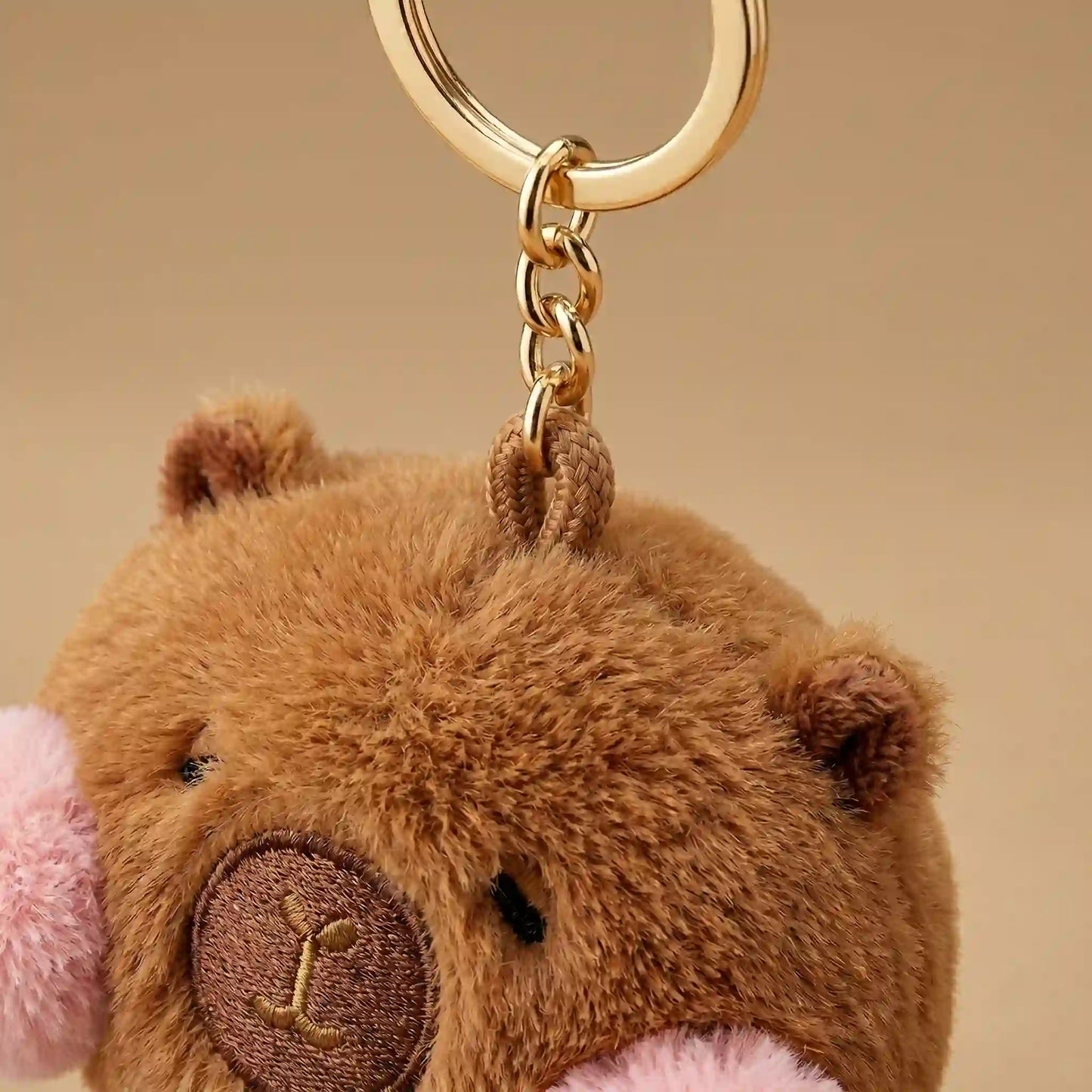 Blush Buddy Capybara Plush Keychain