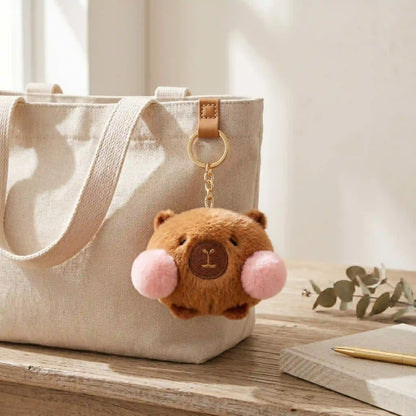 Blush Buddy Capybara Plush Keychain