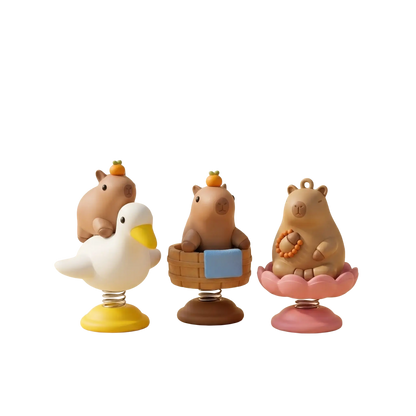 Wobble Buddy Capybara Spring Figurine