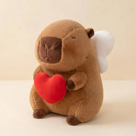 Heart Hug Capybara Plush