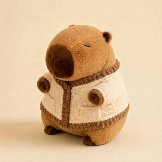 Cozy Cardigan Capybara Plush