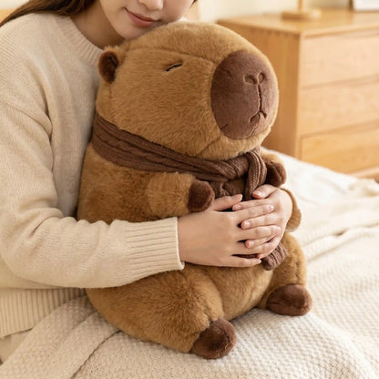 Cozy Scarf Capybara Plush