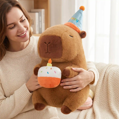 Birthday Cake Capybara Plush