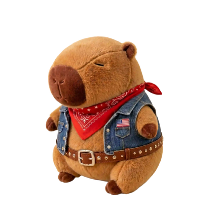 Denim Rider Capybara Plush