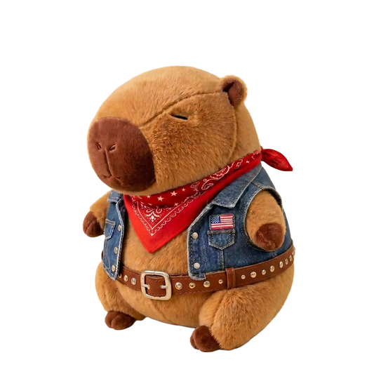 Denim Rider Capybara Plush