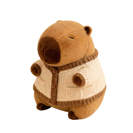 Cozy Cardigan Capybara Plush