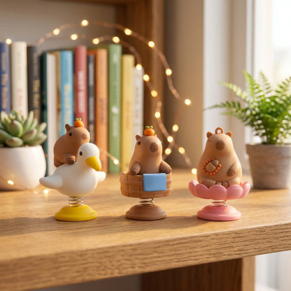 Wobble Buddy Capybara Spring Figurine
