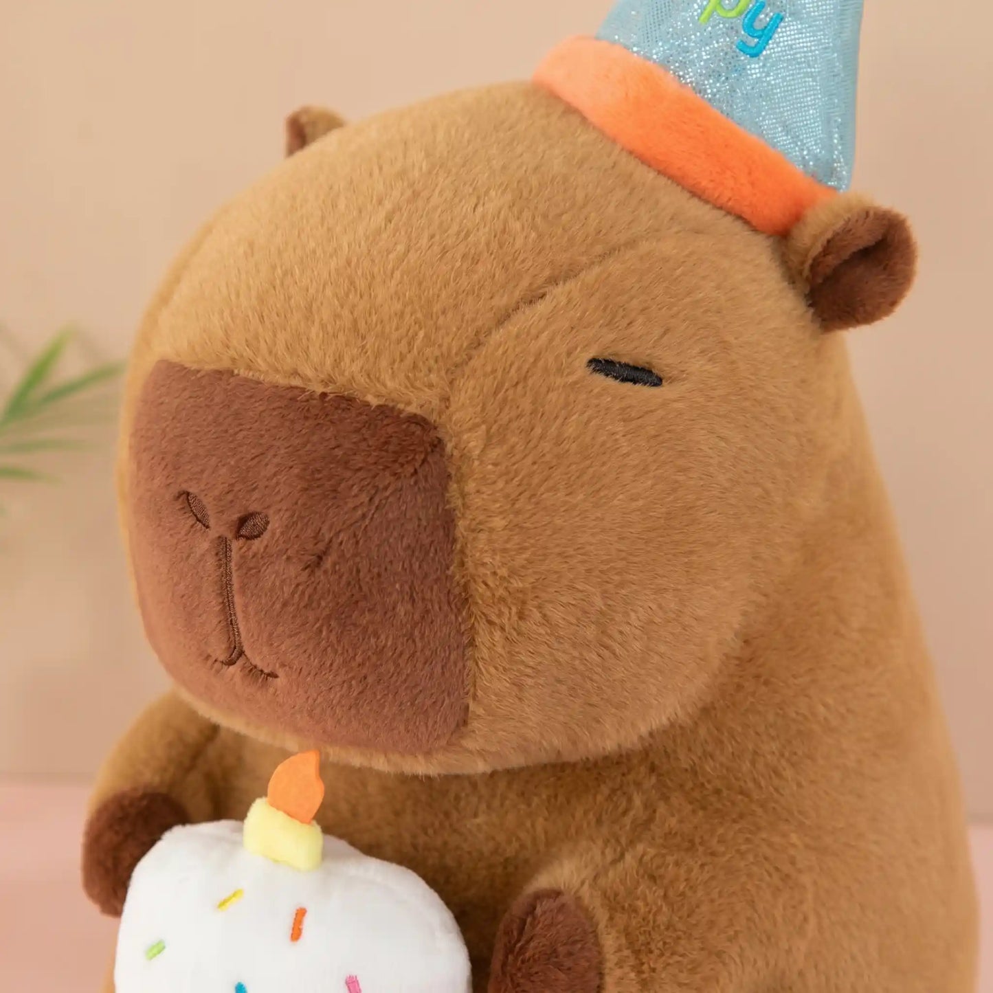Birthday Cake Capybara Plush