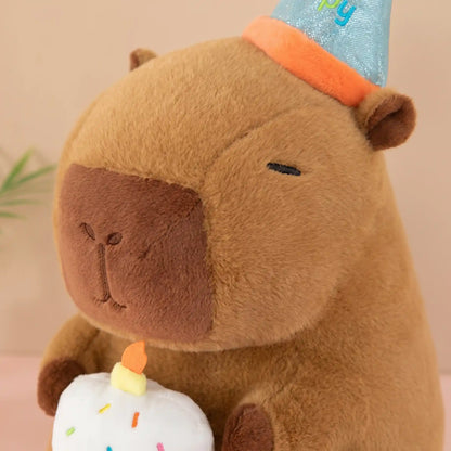Birthday Cake Capybara Plush