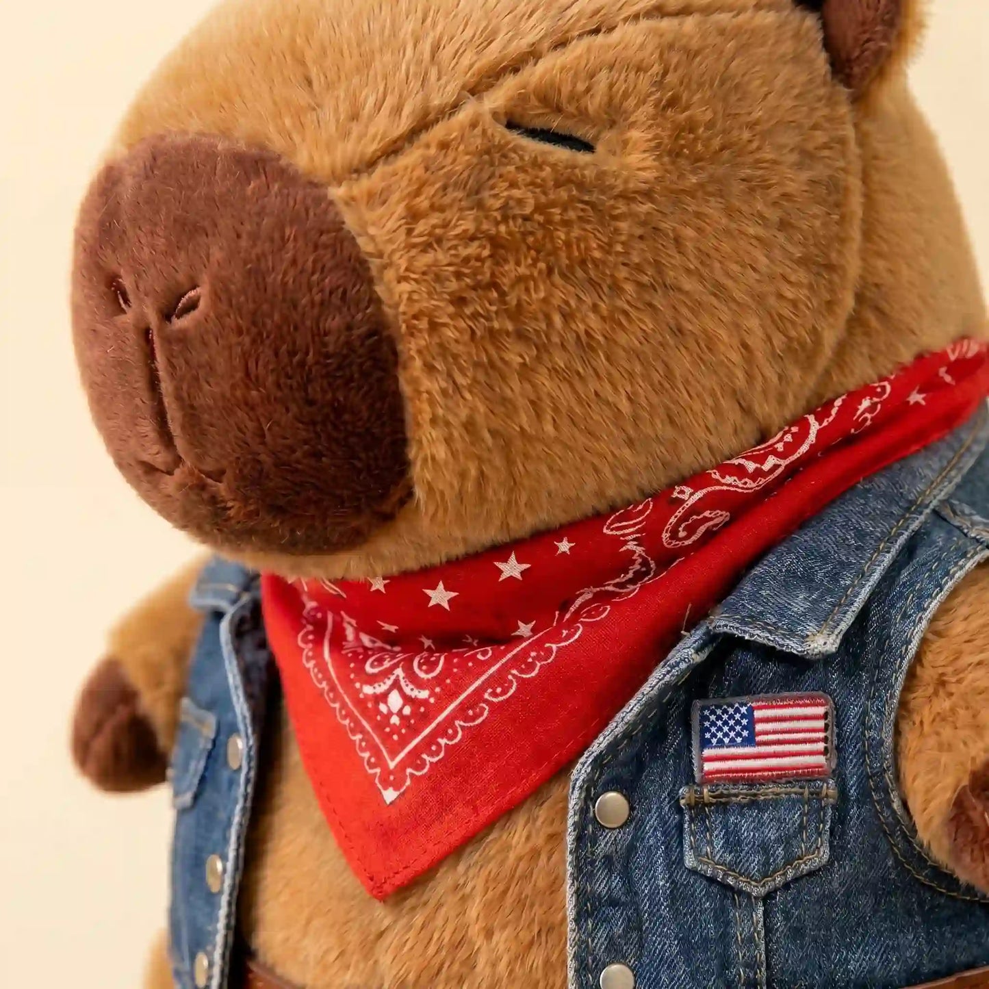Denim Rider Capybara Plush