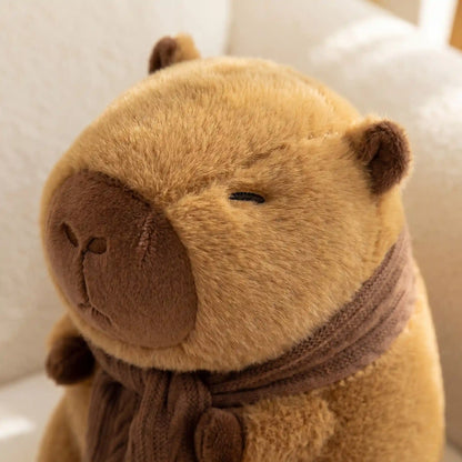 Cozy Scarf Capybara Plush