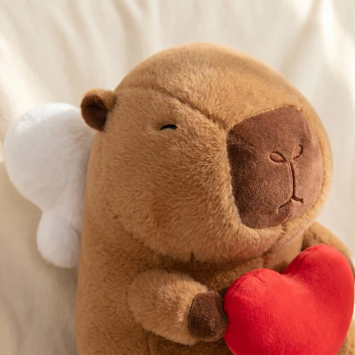 Heart Hug Capybara Plush