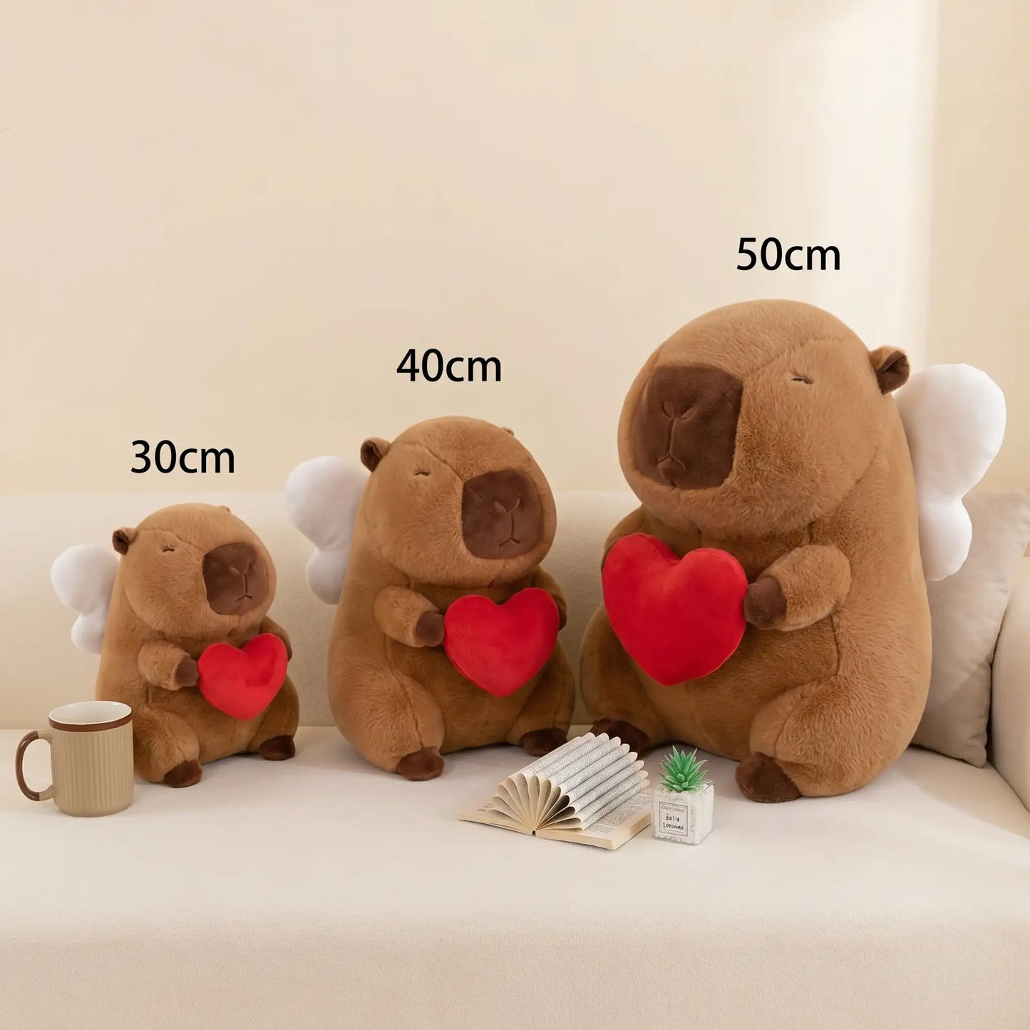 Heart Hug Capybara Plush