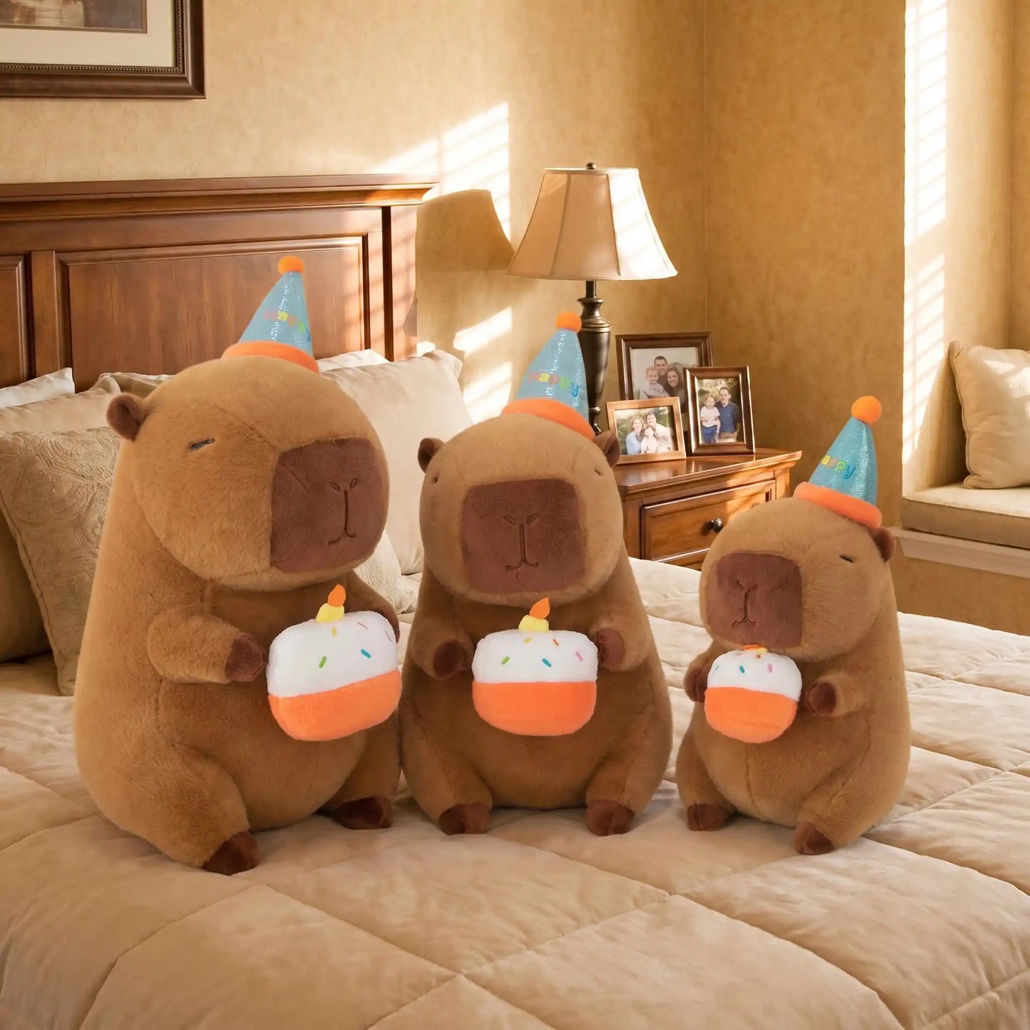 Birthday Cake Capybara Plush