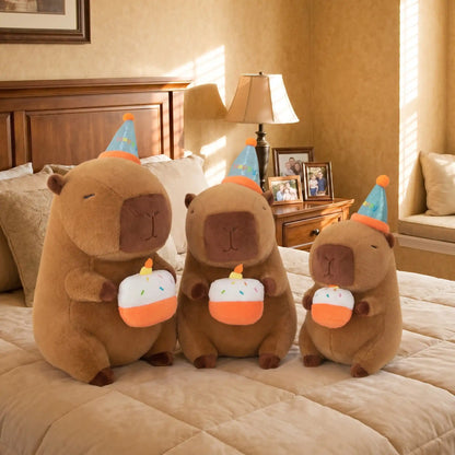 Birthday Cake Capybara Plush